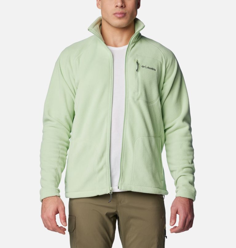 Men's Fast Trek II Full Zip Fleece, Color: Sage Leaf, image 7