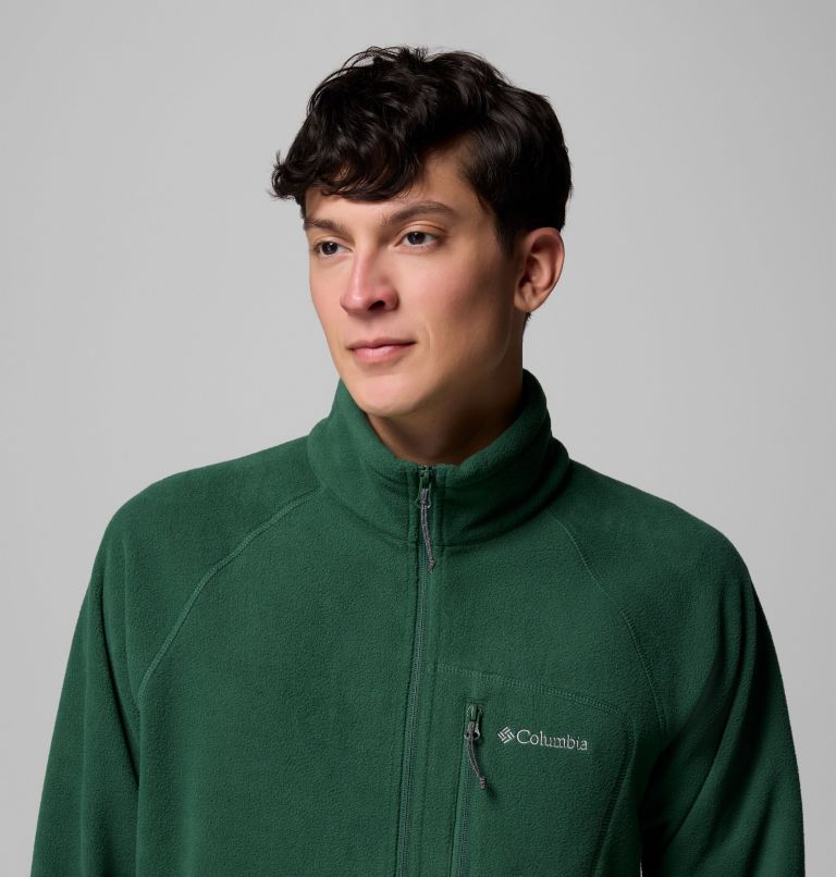 Men's Fast Trek II Full Zip Fleece, Color: Rain Forest, image 6