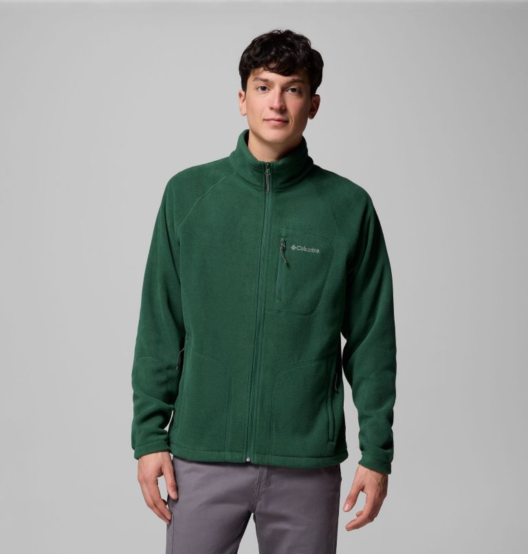 Men's Fast Trek II Full Zip Fleece, Color: Rain Forest, image 1