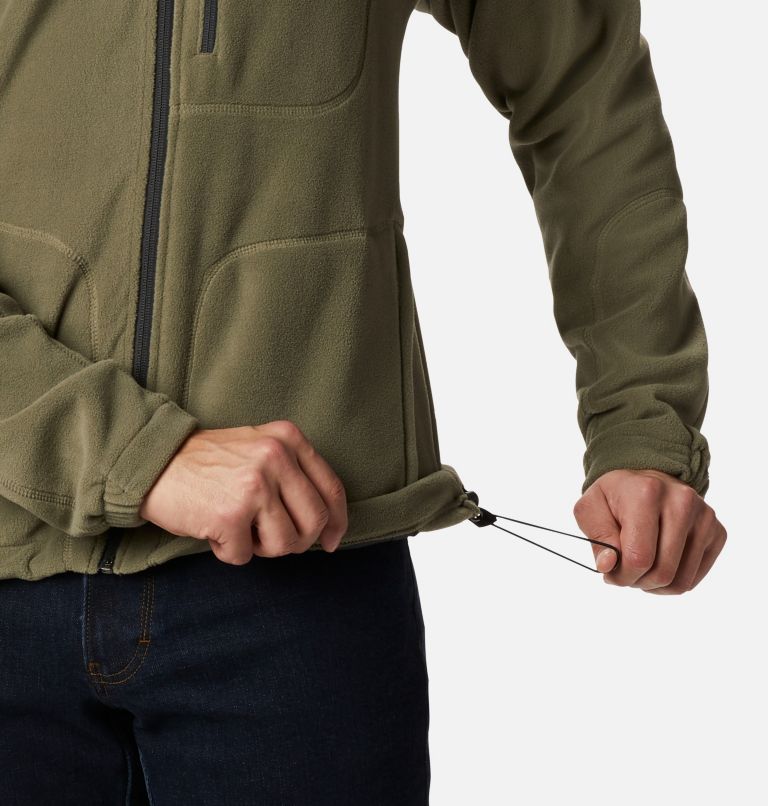 Men's Fast Trek II Full Zip Fleece, Color: Stone Green, image 6