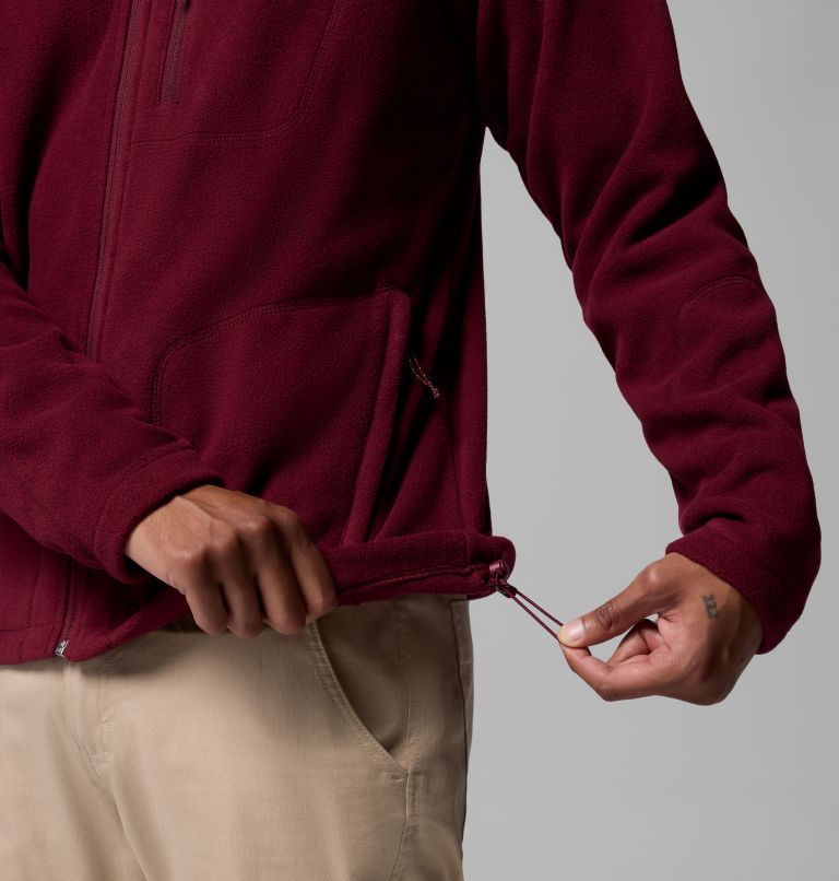 Men's Fast Trek II Full Zip Fleece, Color: Rich Wine, image 7