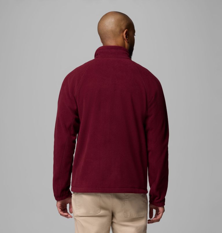 Men's Fast Trek II Full Zip Fleece, Color: Rich Wine, image 3