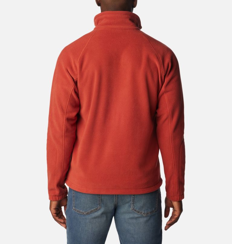 Men's Fast Trek II Full Zip Fleece, Color: Warp Red, image 2