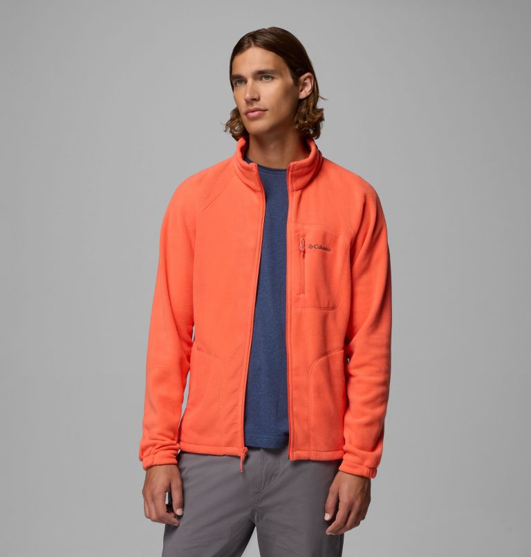 Men's Fast Trek II Full Zip Fleece, Color: Zing, image 5