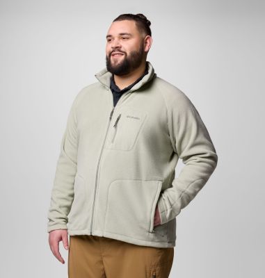 Pile con zip intera Fast Trek da uomo - Taglia Forte, Color: Safari, image 4