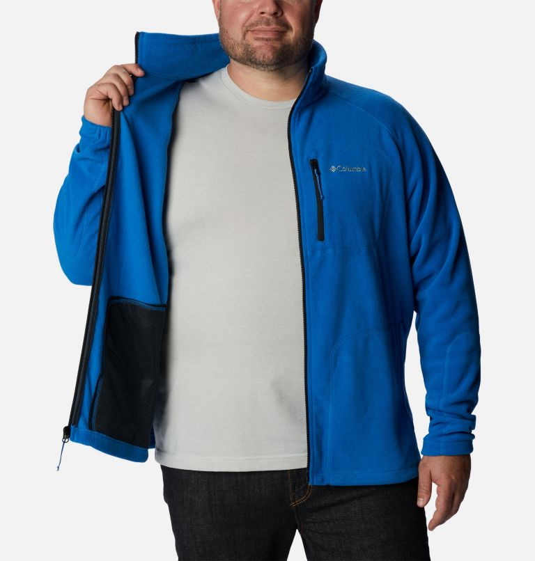 Men's Fast Trek II Full Zip Fleece - Extended Size, Color: Bright Indigo, image 5