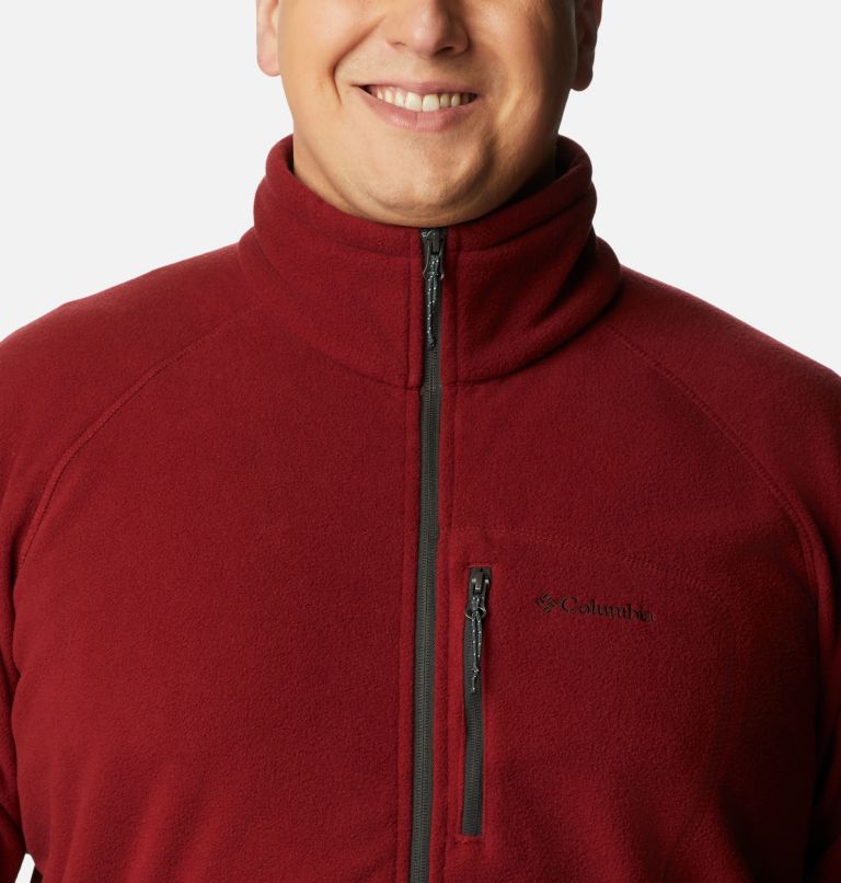 Thumbnail: Men's Fast Trek II Full Zip Fleece - Extended Size, Color: Red Jasper, image 4