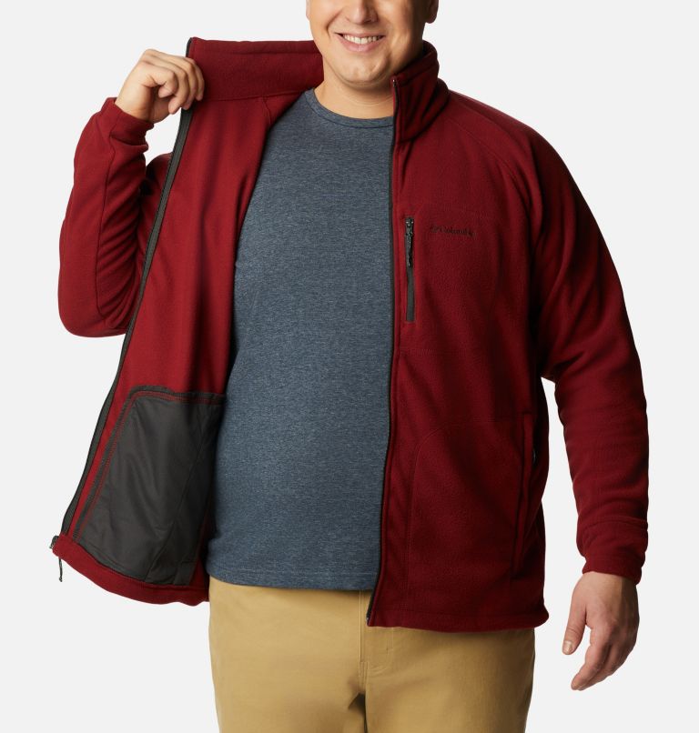 Thumbnail: Men's Fast Trek II Full Zip Fleece - Extended Size, Color: Red Jasper, image 5