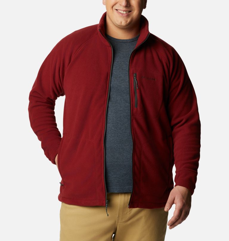 Thumbnail: Men's Fast Trek II Full Zip Fleece - Extended Size, Color: Red Jasper, image 7