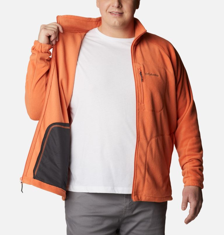Men's Fast Trek II Full Zip Fleece - Extended Size, Color: Desert Orange, image 5