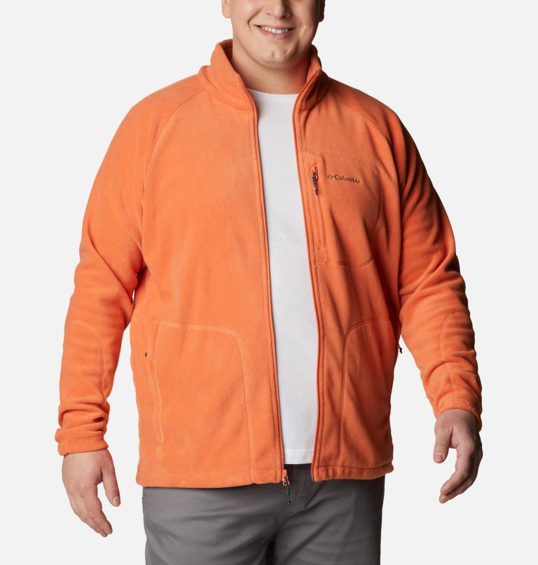 Thumbnail: Men's Fast Trek II Full Zip Fleece - Extended Size, Color: Desert Orange, image 7