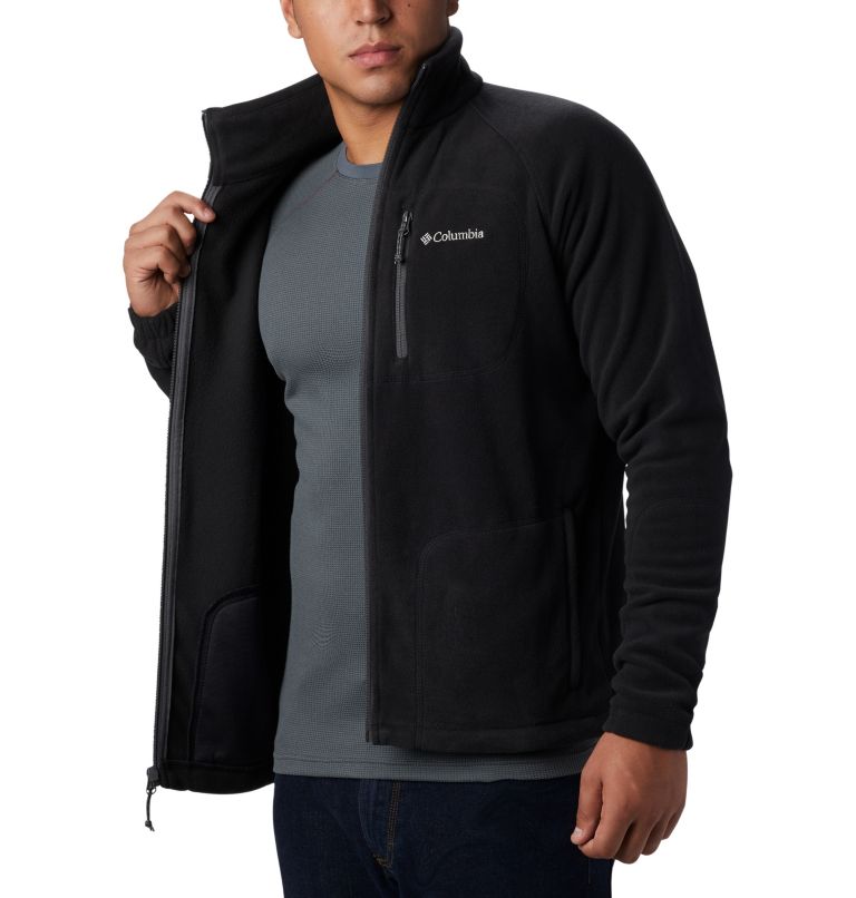 Men's Fast Trek II Full Zip Fleece – Tall, Color: Black, image 6