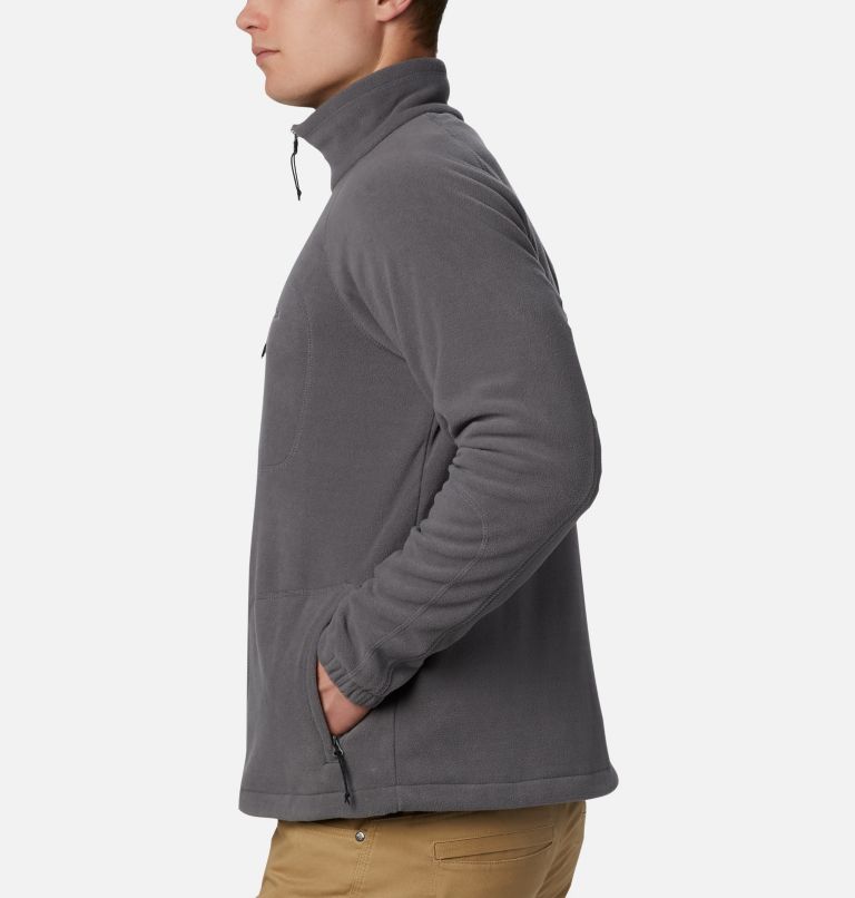 Men's Fast Trek II Full Zip Fleece – Tall, Color: City Grey, image 4