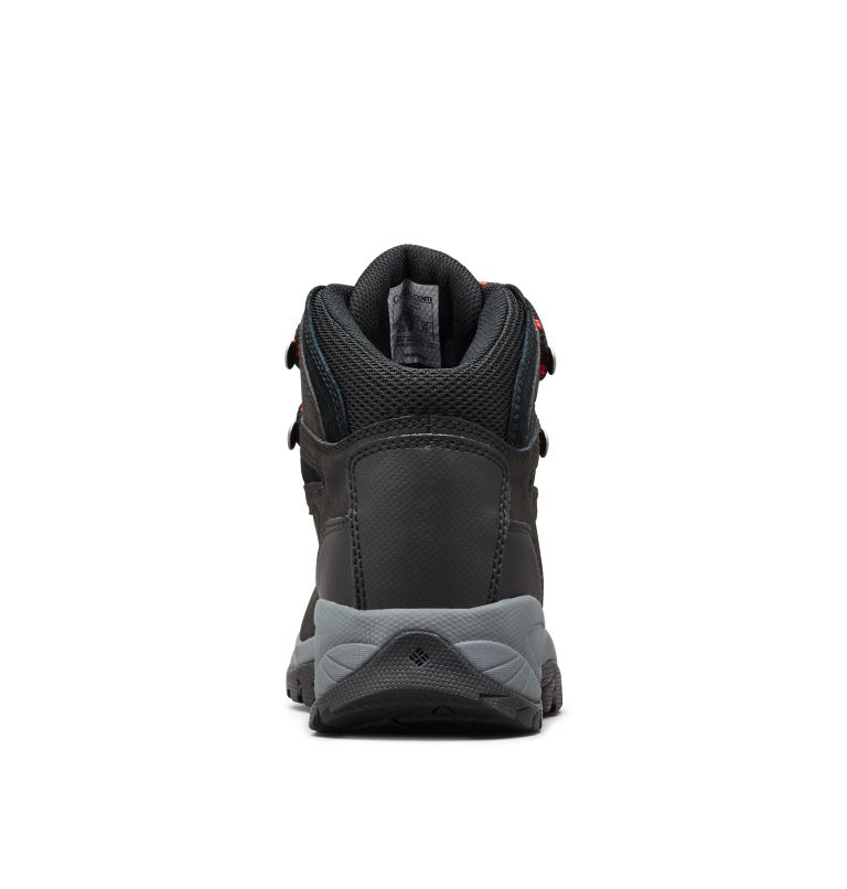 Women’s Newton Ridge Plus Waterproof Hiking Boot, Color: Black, Poppy Red, image 8