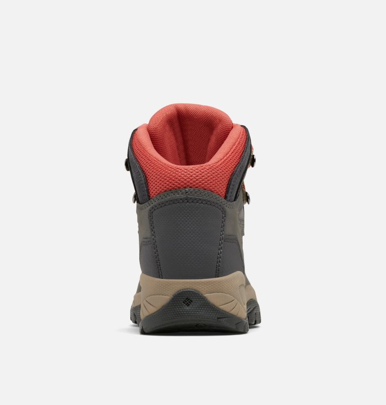 Women’s Newton Ridge Plus Waterproof Hiking Boot, Color: Charcoal, Scorched Coral, image 8