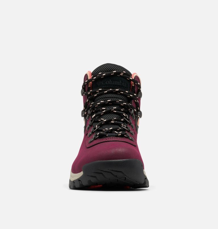 Women’s Newton Ridge Plus Waterproof Hiking Boot, Color: Marionberry, Black, image 7