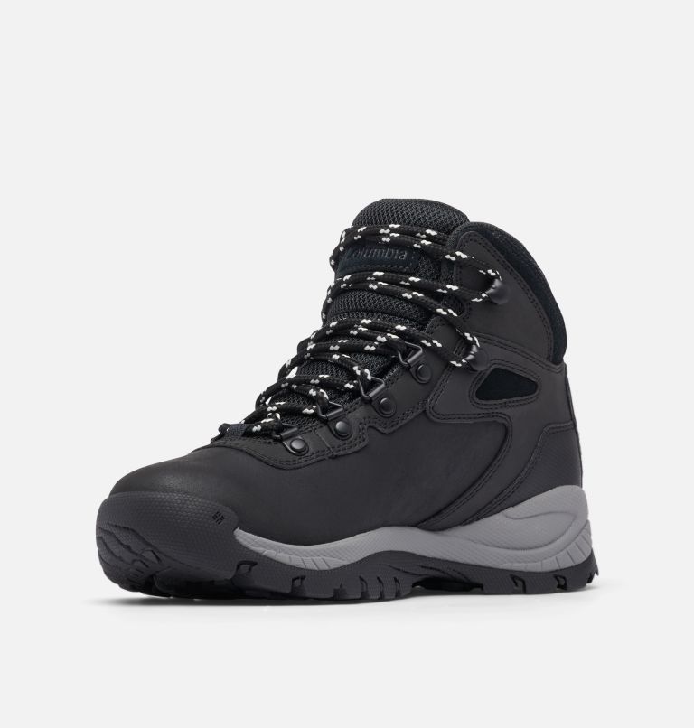 Women's Newton Ridge Plus Waterproof Hiking Boot - Wide, Color: Black, Chalk, image 7