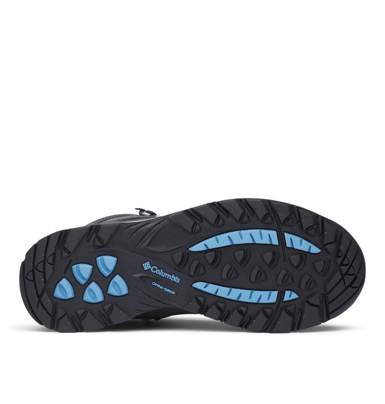 Women's Newton Ridge Plus Waterproof Hiking Boot - Wide, Color: Quarry, Cool Wave, image 4