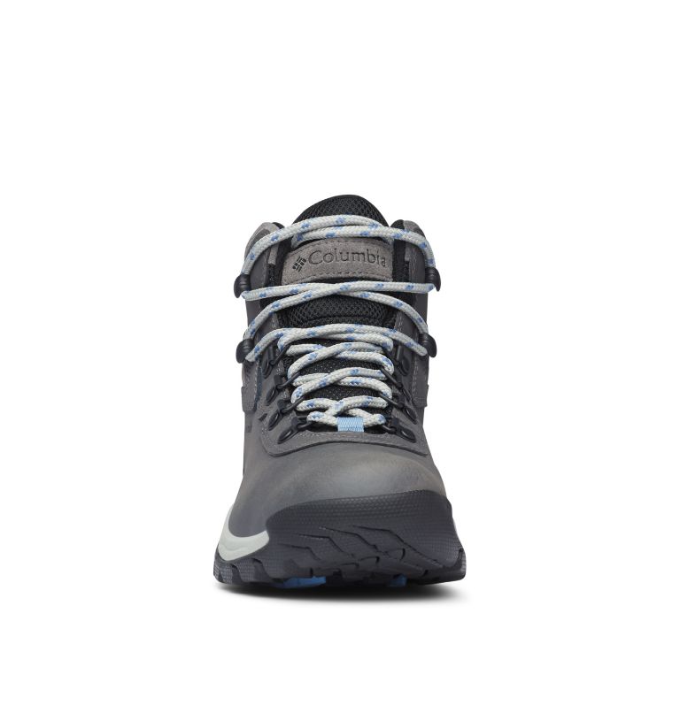 Women's Newton Ridge Plus Waterproof Hiking Boot - Wide, Color: Quarry, Cool Wave, image 7
