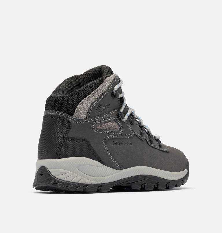 Women's Newton Ridge Plus Waterproof Hiking Boot - Wide, Color: Quarry, Cool Wave, image 9