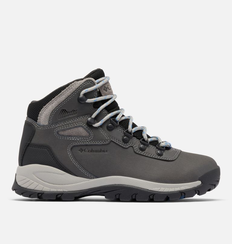 Women's Newton Ridge Plus Waterproof Hiking Boot - Wide, Color: Quarry, Cool Wave, image 1