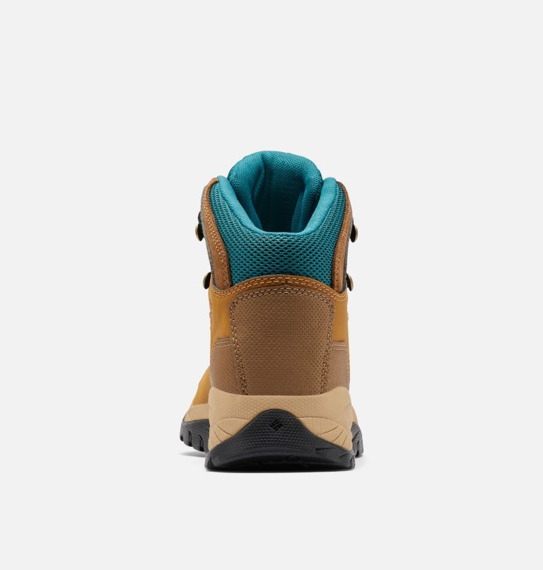 Women's Newton Ridge Plus Waterproof Hiking Boot - Wide, Color: Elk, River Blue, image 8