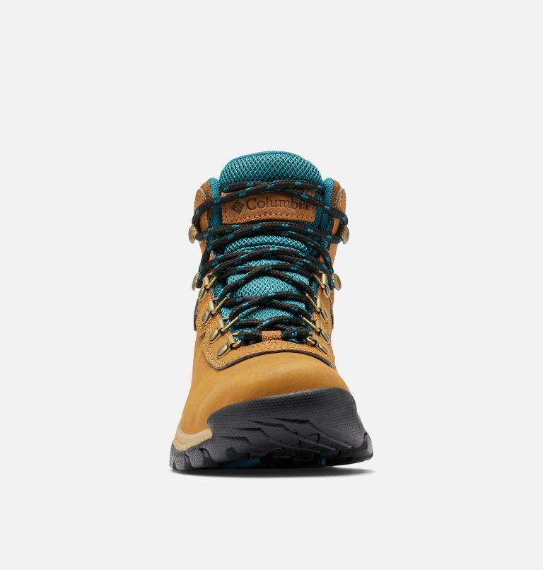 Women's Newton Ridge Plus Waterproof Hiking Boot - Wide, Color: Elk, River Blue, image 8