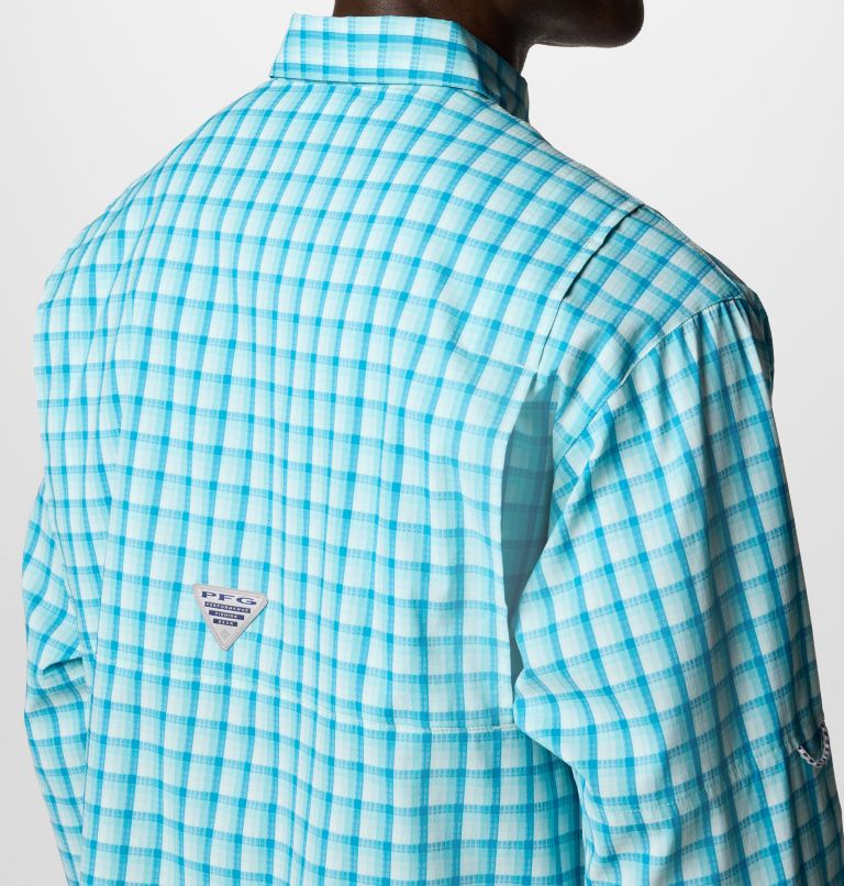 Men’s PFG Super Tamiami Long Sleeve Shirt, Color: Spray Gradient Check, image 6