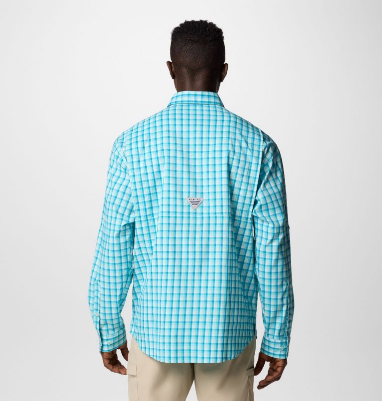 Men’s PFG Super Tamiami Long Sleeve Shirt, Color: Spray Gradient Check, image 3