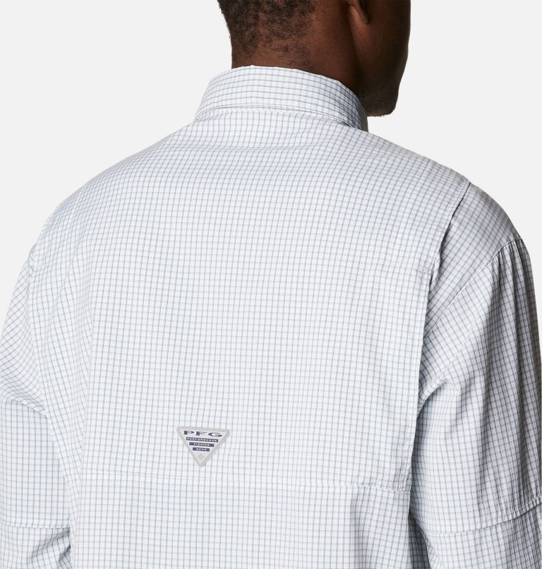 Thumbnail: Men’s PFG Super Tamiami Long Sleeve Shirt, Color: Metal Gingham, image 5