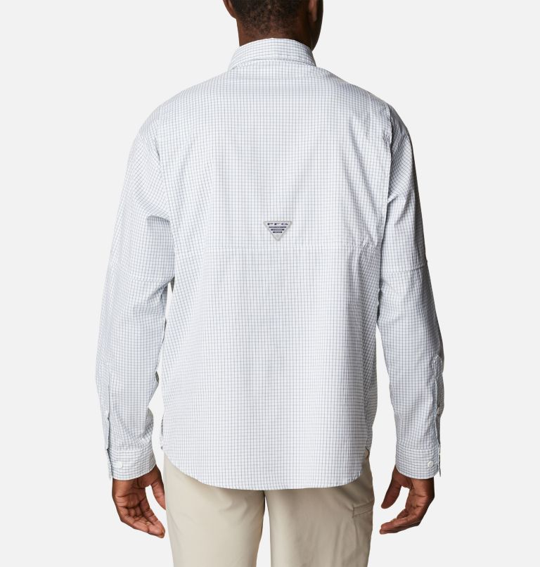 Men’s PFG Super Tamiami Long Sleeve Shirt, Color: Metal Gingham, image 2