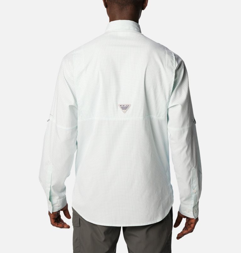 Men’s PFG Super Tamiami Long Sleeve Shirt, Color: Pool Multi Gingham, image 2