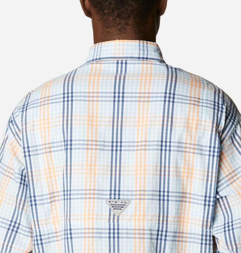 Thumbnail: Men’s PFG Super Tamiami Long Sleeve Shirt, Color: Spring Blue Blanket Gingham, image 5