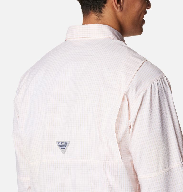 Men’s PFG Super Tamiami Long Sleeve Shirt, Color: Cocoa Butter Multi Gingham, image 5