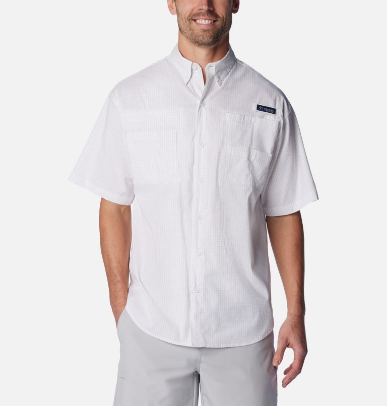 Tennessee Columbia Tamiami Short-Sleeve Shirt (White)