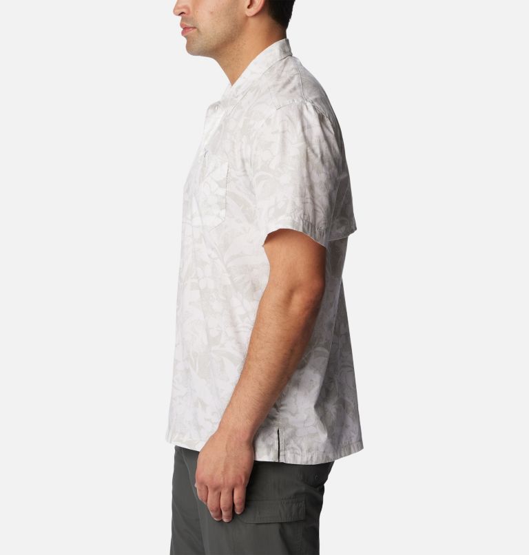 Thumbnail: Men’s PFG Trollers Best Short Sleeve Shirt, Color: Cool Grey Basstyle Print, image 3