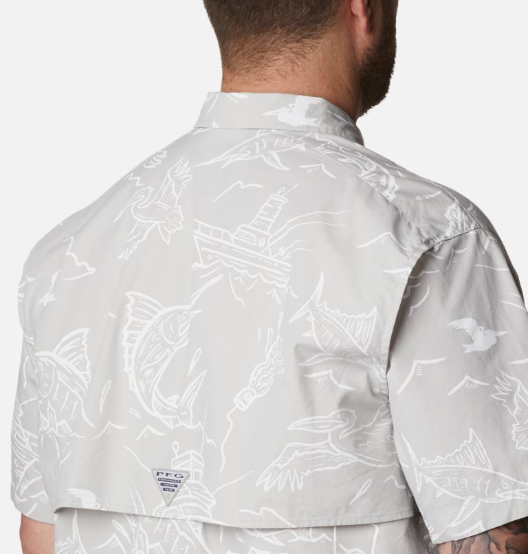 Chemise Columbia PFG Bonehead Homme XL - Manches Courtes Poisson Imprimé