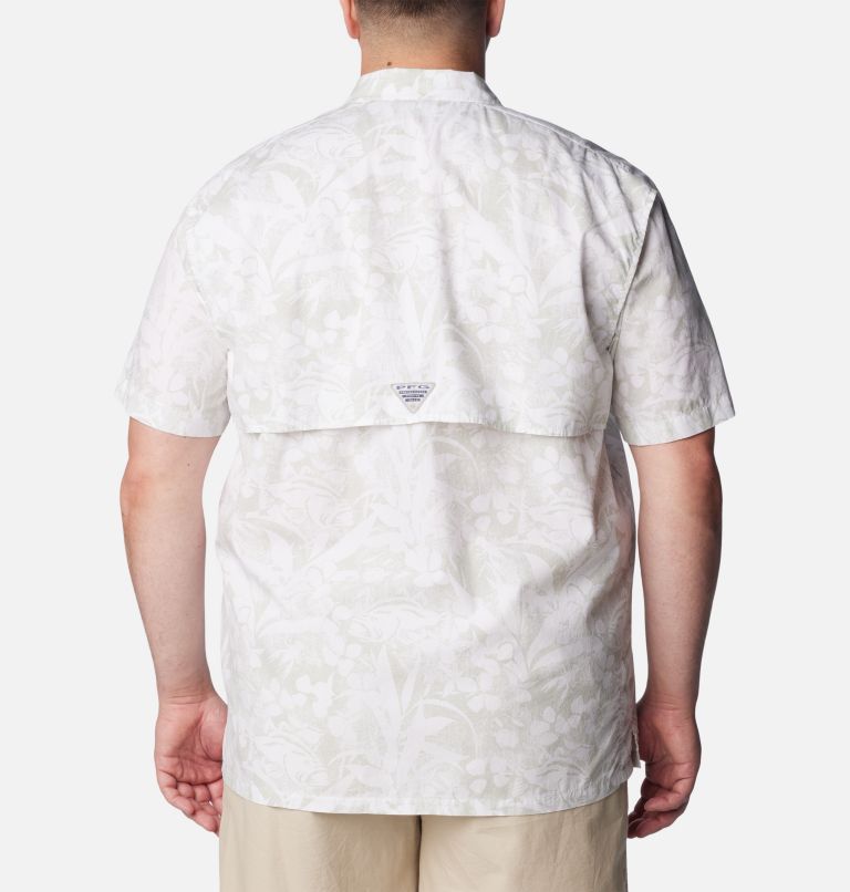 Thumbnail: Men's PFG Trollers Best Short Sleeve Shirt – Big, Color: Cool Grey Basstyle Print, image 2
