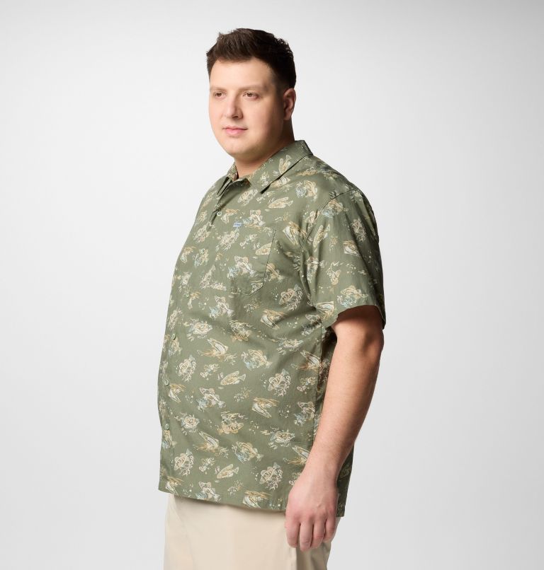Men's PFG Trollers Best Short Sleeve Shirt – Big, Color: Cypress Freshfish, image 4