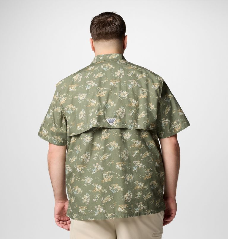 Men's PFG Trollers Best Short Sleeve Shirt – Big, Color: Cypress Freshfish, image 3