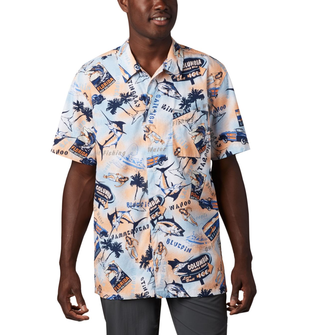 Men's PFG Trollers Best™ Short Sleeve Shirt – Big 1