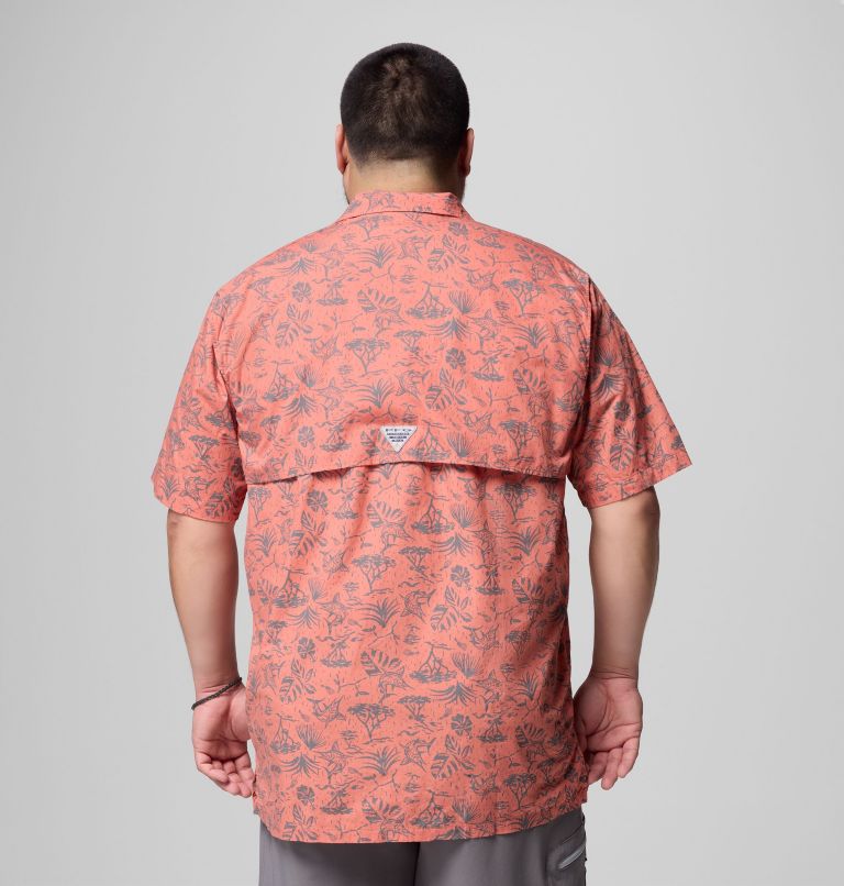 Men's PFG Trollers Best Short Sleeve Shirt – Big, Color: Faded Peach Marlin Chase, image 3