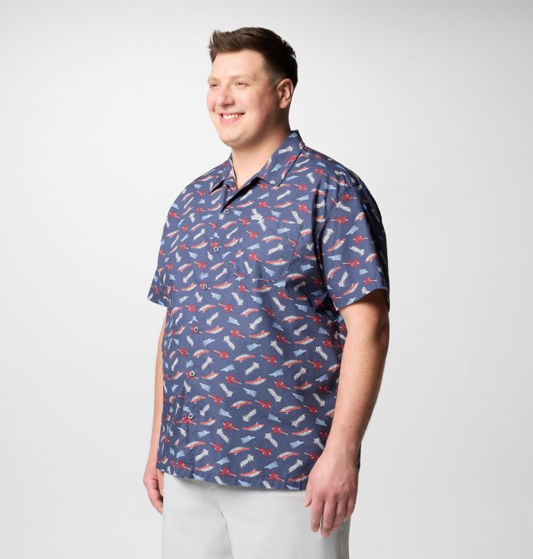 Men's PFG Trollers Best Short Sleeve Shirt – Big, Color: Nocturnal Fly Pride, image 4