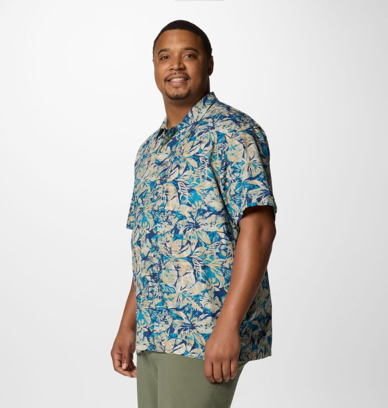 Men's PFG Trollers Best Short Sleeve Shirt – Big, Color: Blue Echo Wild Caught, image 4