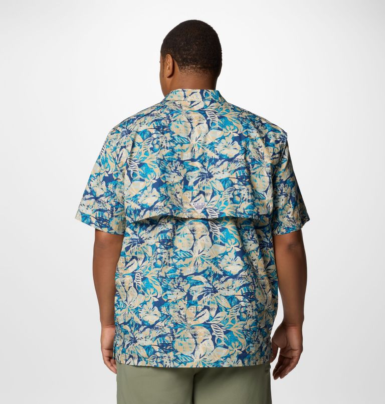 Men's PFG Trollers Best Short Sleeve Shirt – Big, Color: Blue Echo Wild Caught, image 3