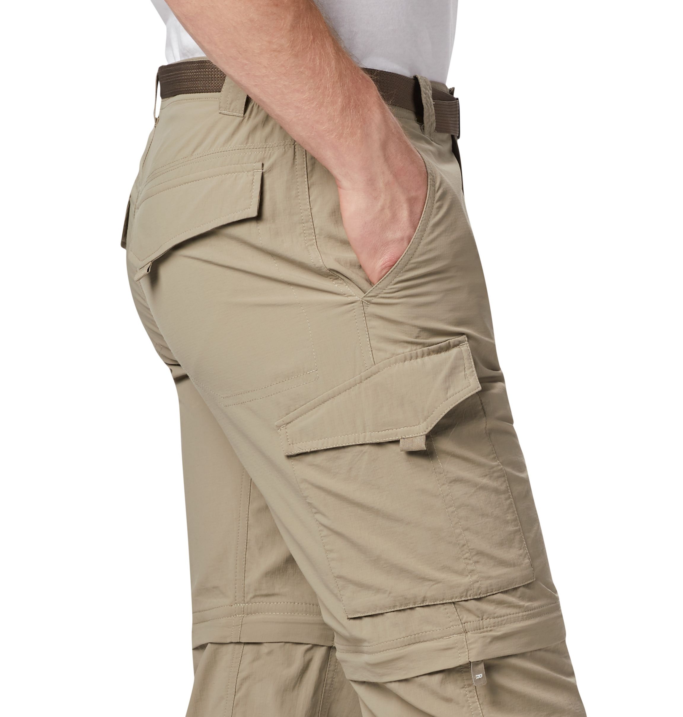 Pantalones Columbia En Oferta Para Hombre - Columbia Silver Ridge  Convertible Gris Oscuro