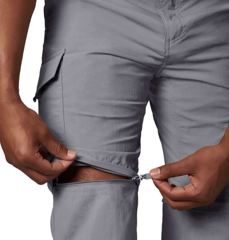 Thumbnail: Men's Silver Ridge Convertible Pants - Big, Color: Columbia Grey, image 4