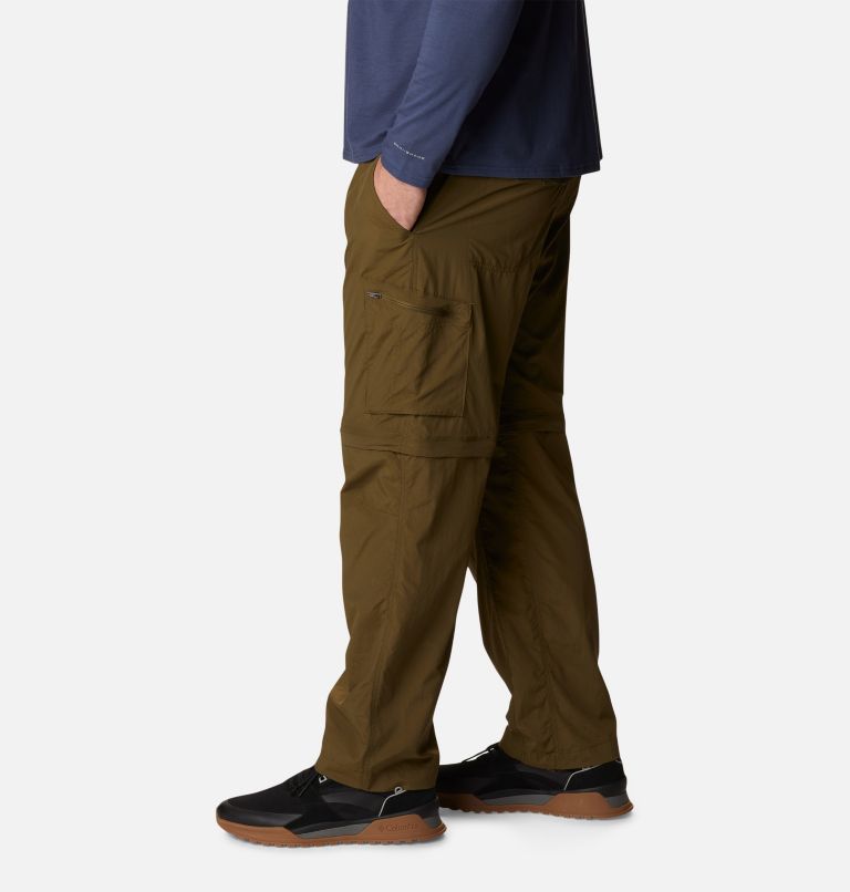Pantalones convertibles Silver Ridge para hombre – Talla Grande, Color: New Olive, image 3