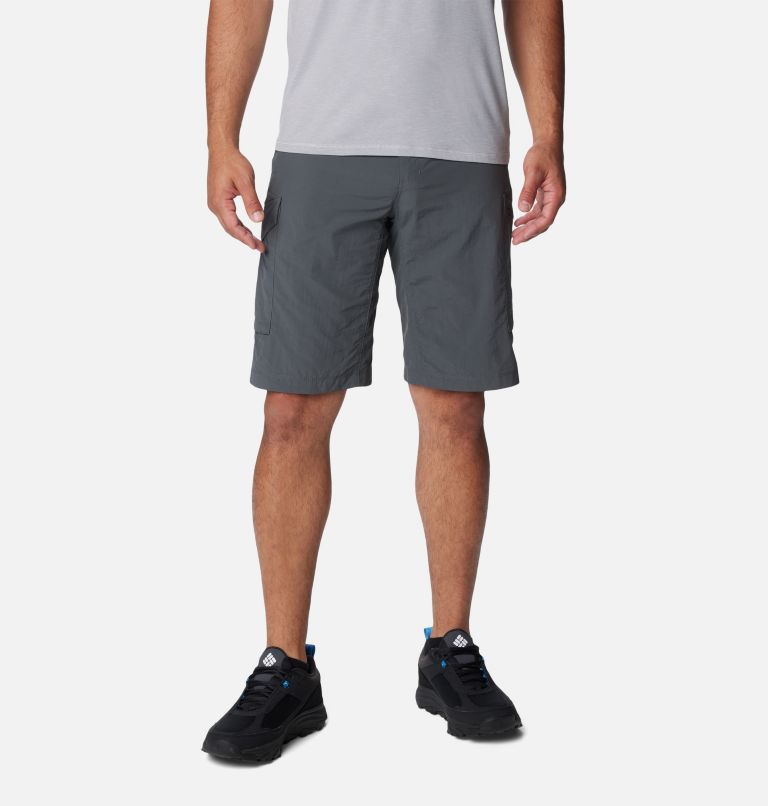 Buy Charcoal Grey Long Length Belted Cargo Shorts from Next Poland