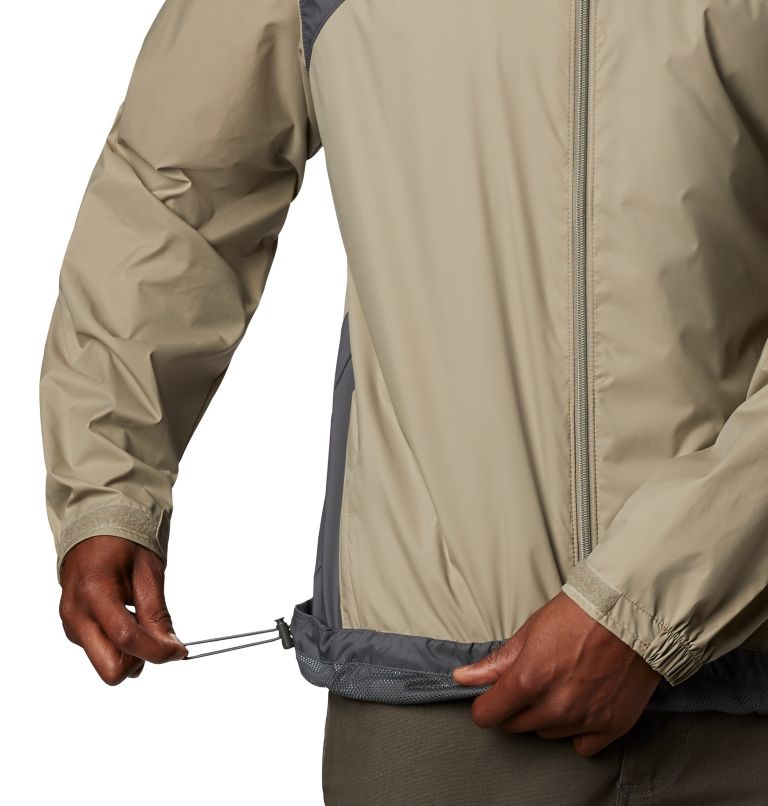 Thumbnail: Men's Glennaker Lake Rain Jacket, Color: Tusk, Grill, image 4